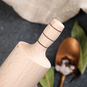 

Скалка деревянная, цельная, 20 см, d=5 см, массив бука