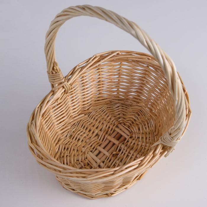 

Корзина плетеная, ива, 22х16х11,5/25 см, натуральный