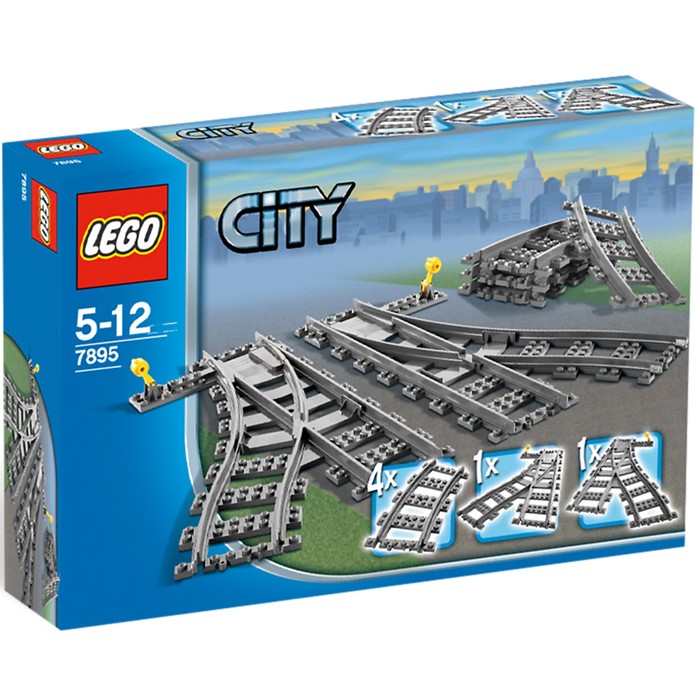 Конструктор "Железнодорожные стрелки", 6 деталей