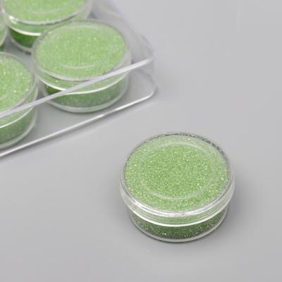 Микробисер стекло "Светло-зелёный" набор 10 гр
