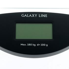 

Весы напольные Galaxy GL 4810, электронные, до 180 кг, 1хCR2032, стекло, чёрные