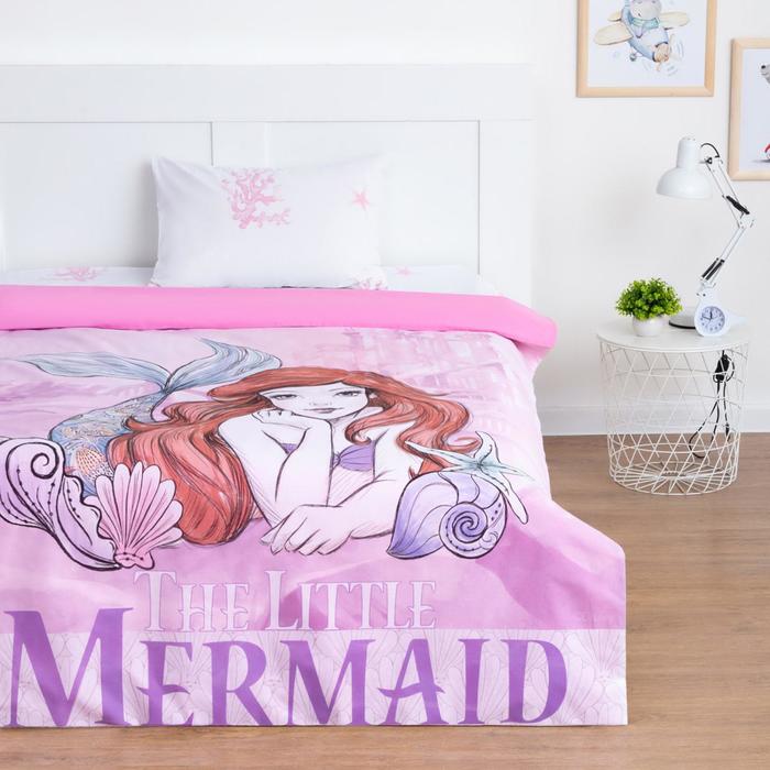 Пододеяльник The little Mermaid, Принцессы, 143*215 см, 100 % хлопок, поплин
