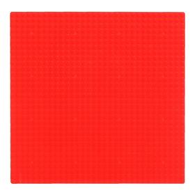 Пластина-основание для конструктора, 25,5×25,5 см, цвет красный Ош