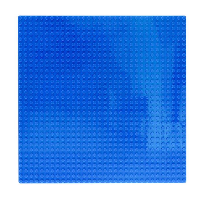 фото Пластина-основание для конструктора, 25,5×25,5 см, цвет голубой