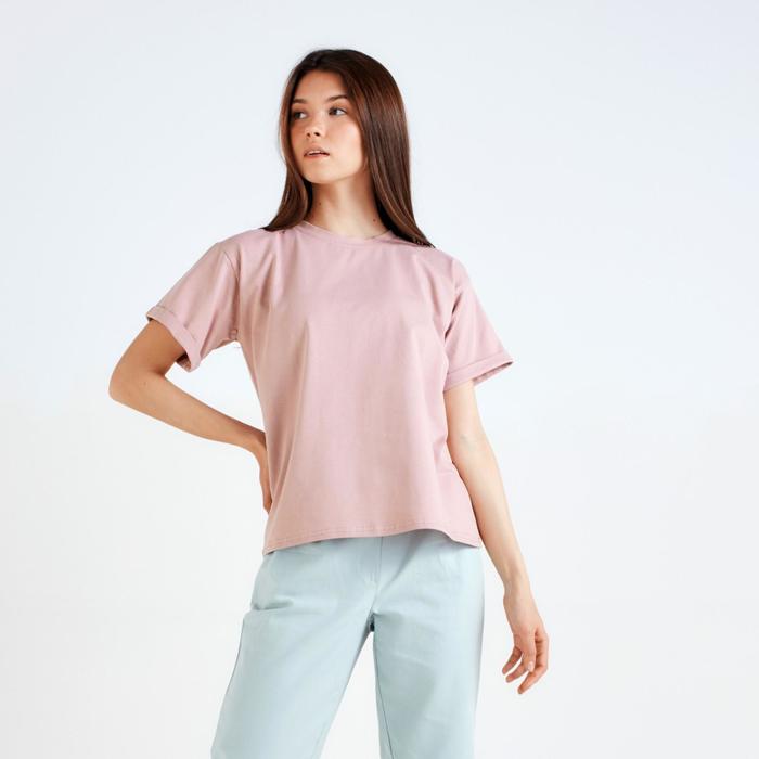 

Футболка женская MINAKU REGULAR FIT: цвет пудровый, р-р 50