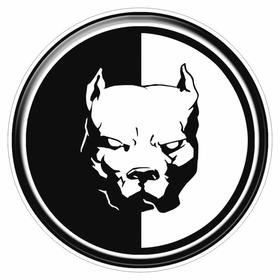 

Наклейка круг Питбуль, полимер, 5 х 5 см