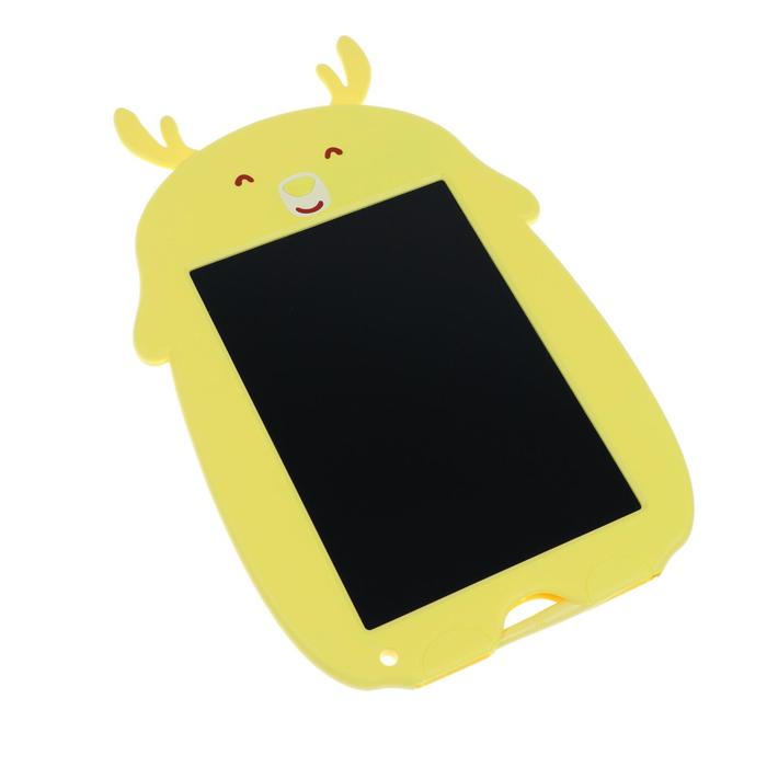 фото Планшет для рисования и заметок luazon "олененок", 9", функция блокировки, желтый luazon home