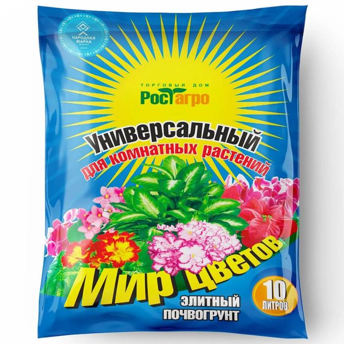 

Почвогрунт Универсальный для комнатных растений "Мир цветов", 5 л