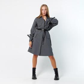 

Платье женское на поясе MIST, р. 44-46, серый