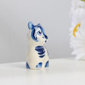 

Сувенир "Тигр Геша", гжель, 4,7х4 см