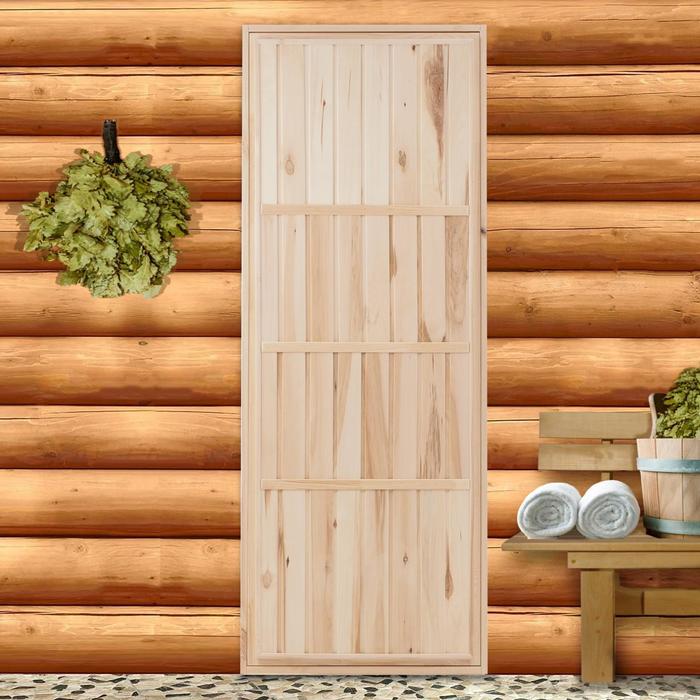 Дверь для бани и сауны Эконом, ЛИПА 190×80см