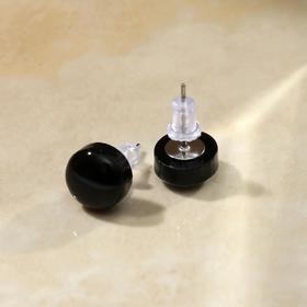 

Серьги из акрила BLACK, диск, цвет чёрный