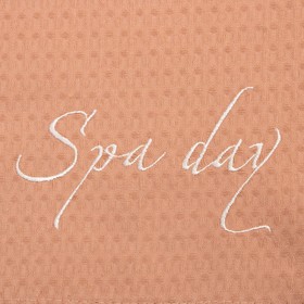 Набор для бани Spa day жен.парео 80х150±4 см, чалма, 100% хл., ваф.полотно, беж., 160 гр/м2 от Сима-ленд