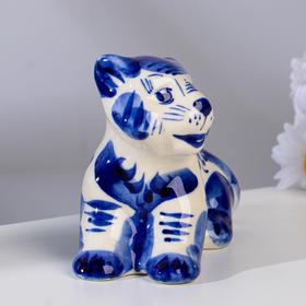 

Сувенир "Тигр Теша", 9х13 см, гжель