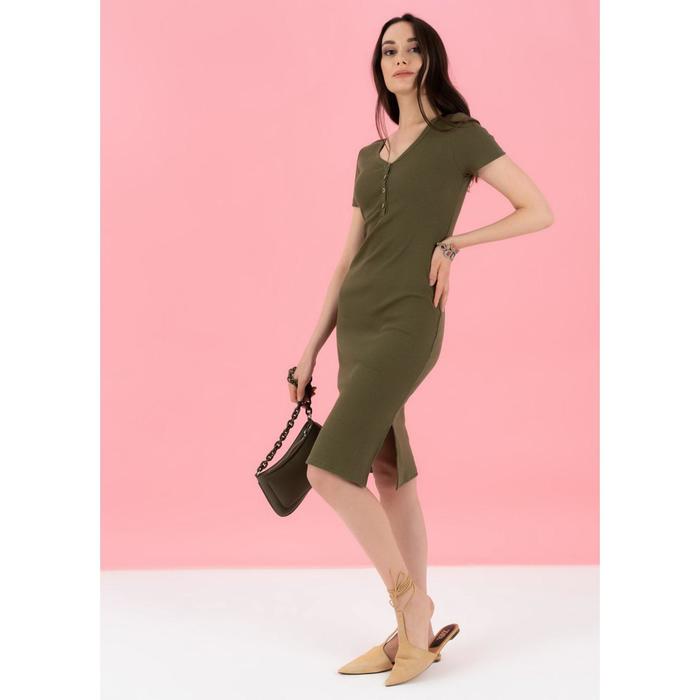 фото Платье для беременных «алиса», размер 42, цвет хаки i love mum
