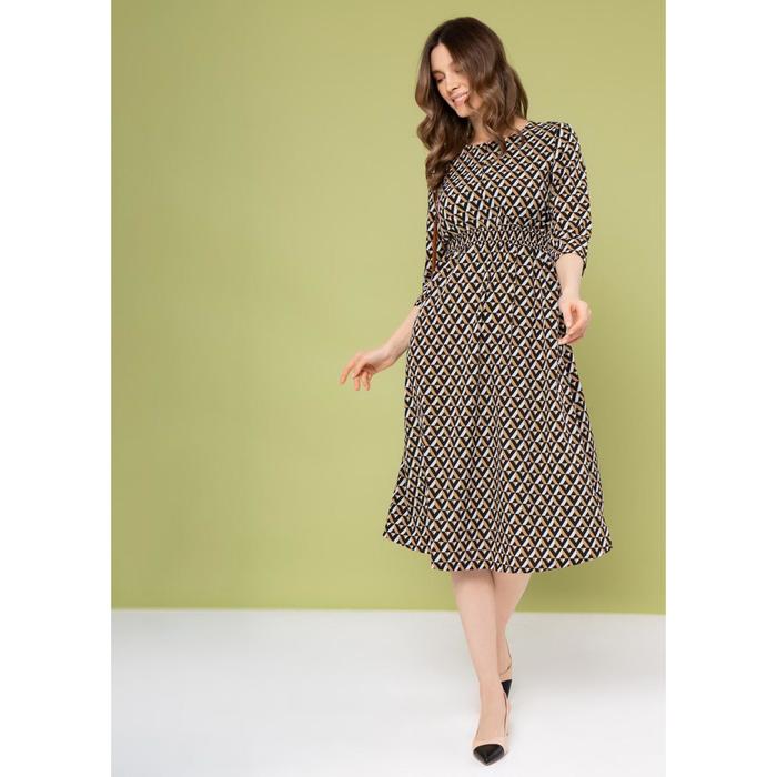 Платье для беременных «Альба», размер 48, цвет геометрия