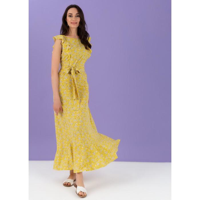 Платье для беременных «Амина», размер 42, цвет жёлтый