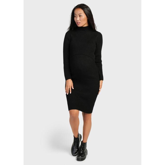 Платье для беременных «Беатрис», размер 48, цвет чёрный