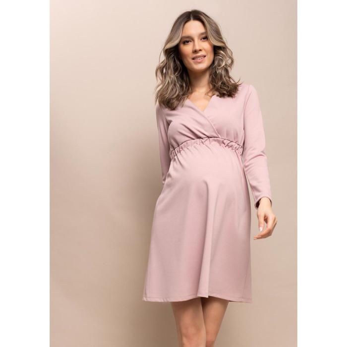 Платье для беременных «Уитни», размер 42, цвет пудровый