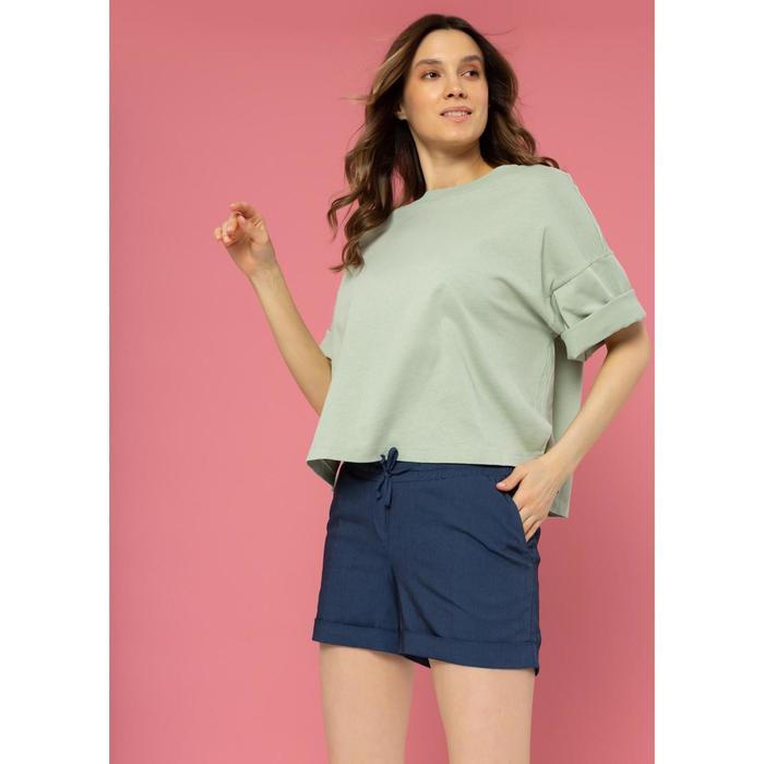 Шорты для беременных «Камилла», размер 50, цвет синий