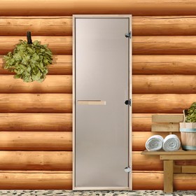 Дверь для бани и сауны 'Классика', бронза, размер коробки 200 х 70 см, 6мм Ош