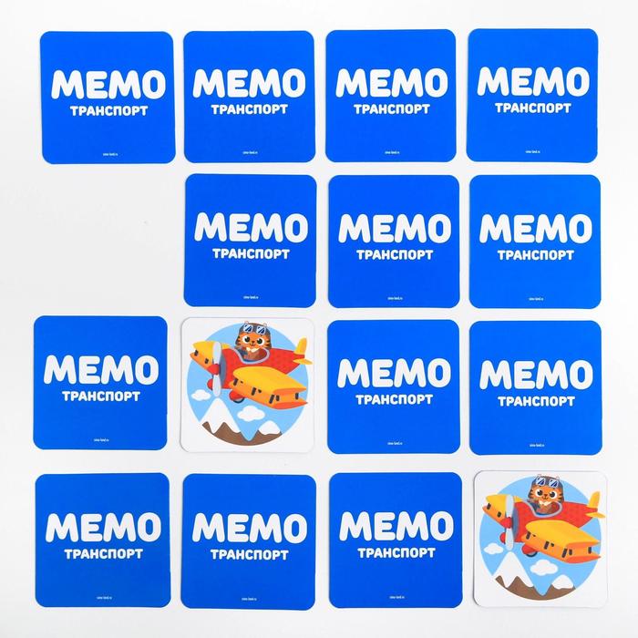 Развивающая игра «Мемо. Транспорт», 3+