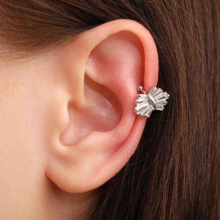 

Серьга "Каффа" блеск мини, цвет белый в серебре
