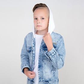 

Куртка джинсовая для мальчика, цвет голубой, рост 152 см