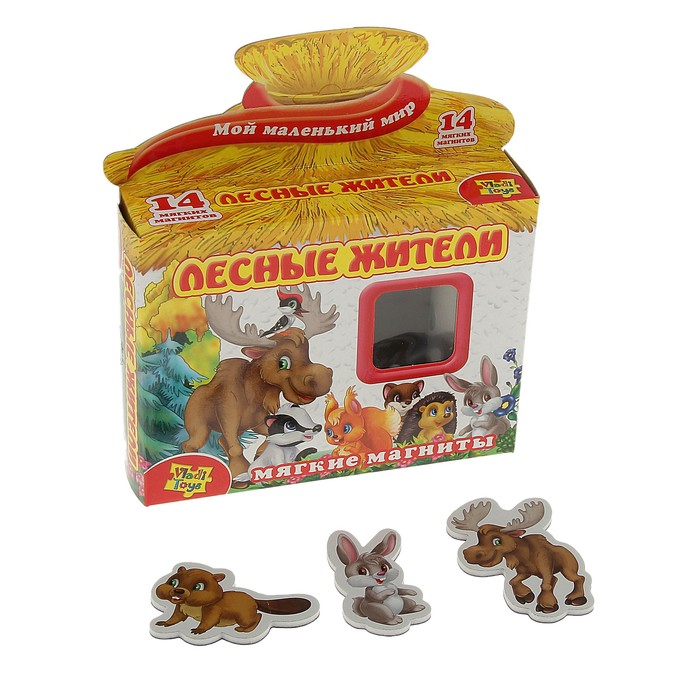 Мягкие магниты «Лесные жители», 14 шт.