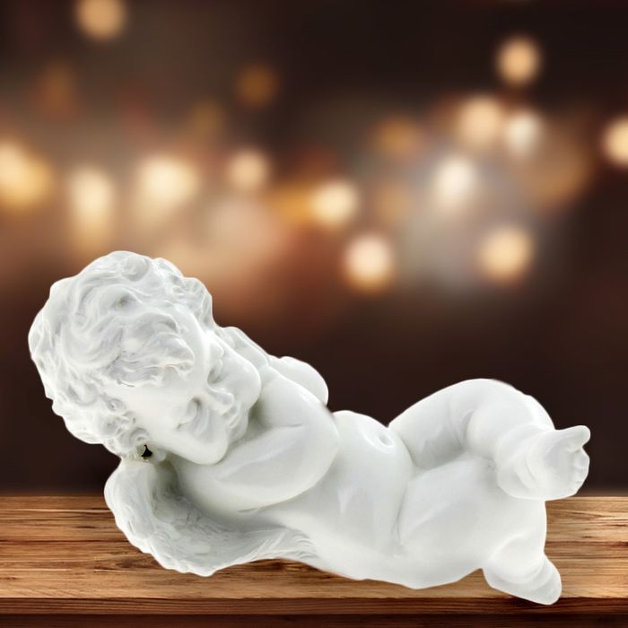 Сувенир "Ангел спящий" белый