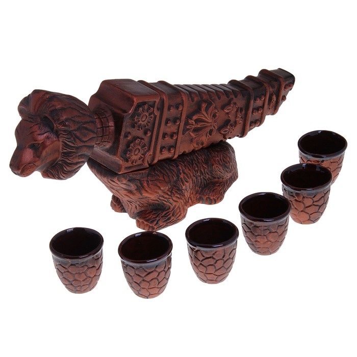 Набор винный "Клинок" 8 предметов, медь, 0,3л