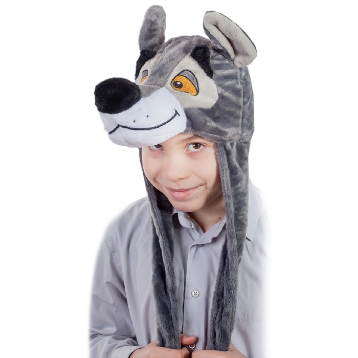 Карнавальная шапочка "Волчонок", р-р 52-54