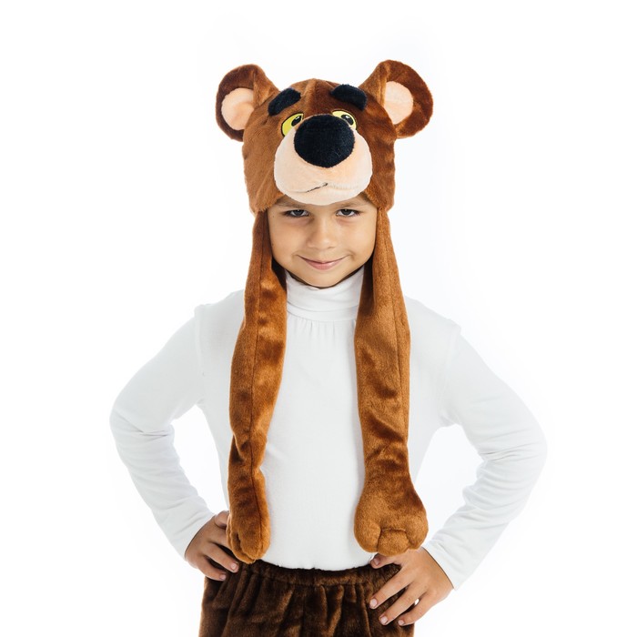 Карнавальная шапочка "Медвежонок бурый", р-р 53-55