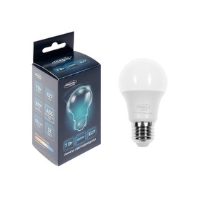 

Лампа cветодиодная Luazon Lighting, A55, 7 Вт, E27, 630 Лм, 4000 К, дневной свет