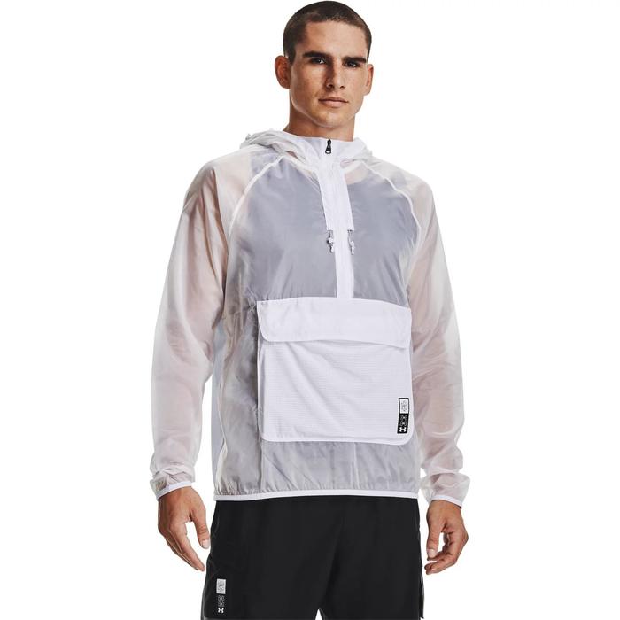 фото Ветровка мужская under armour run anywhere anorak, размер lg (1361500-100)