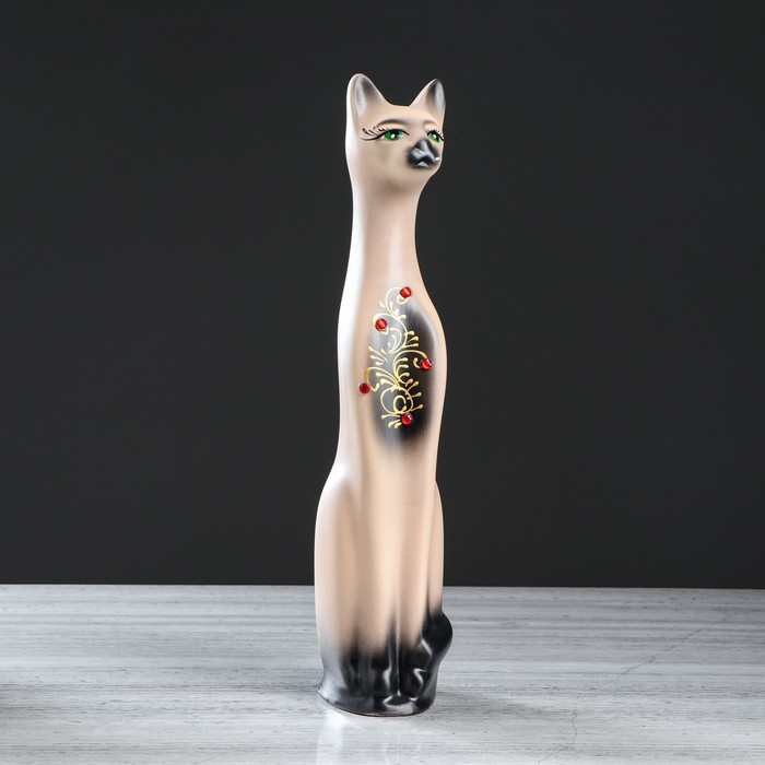 Копилка "Кот Мона" большая, акрил, узор, микс