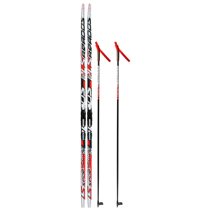 Комплект лыжный БРЕНД ЦСТ (200/160 (+/-5 см), крепление: NNN) цвета микс