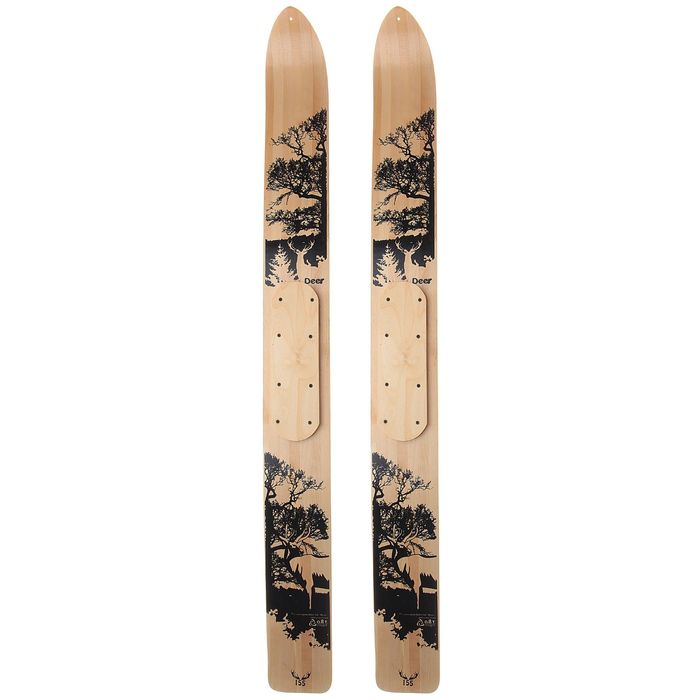 Лыжи промысловые "Deer", деревянные (155 см), цвета микс