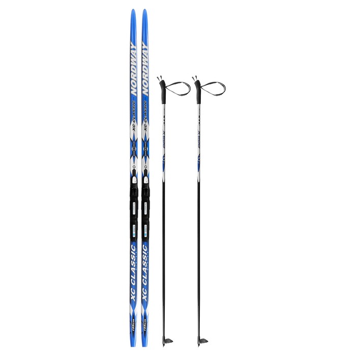 Комплект лыжный БРЕНД ЦСТ Step, 195/155 (+/-5 см), крепление SNS, цвет МИКС