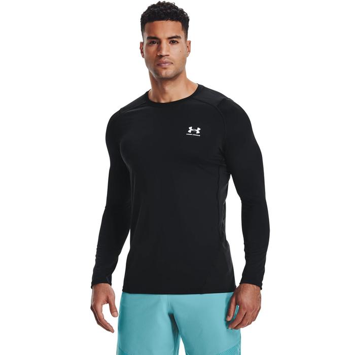 фото Лонгслив мужской under armour hg fitted ls tee, размер 46-48 (1361506-001)