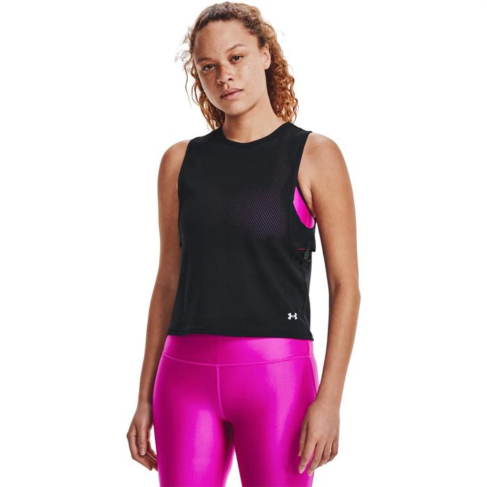 фото Майка женская under armour hg muscle mesh tank, размер 46-48 (1360835-001)