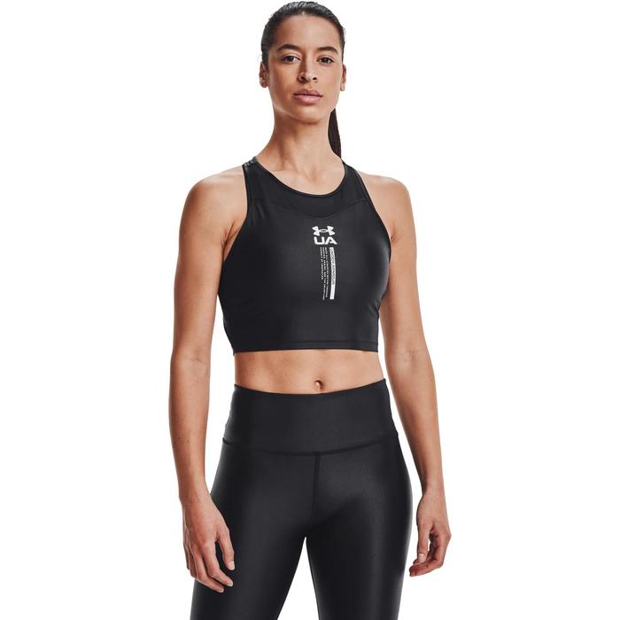 фото Майка женская under armour iso chill crop tank, размер 44-46 (1361151-001)