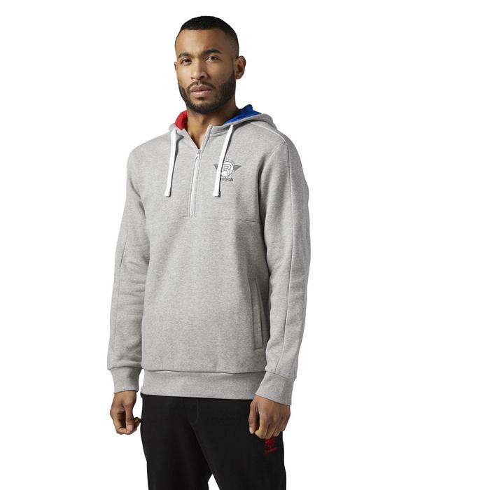 фото Мужская толстовка reebok graphic half zip, размер 48-50 (bp8447)