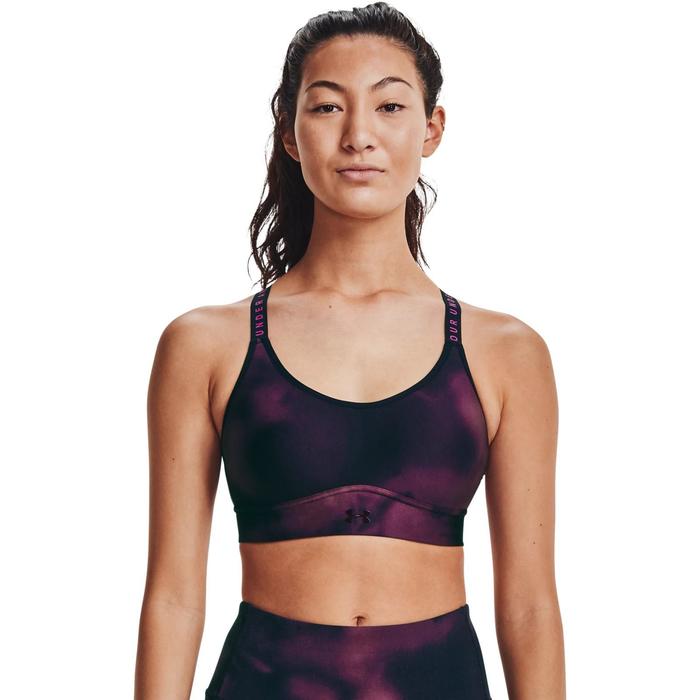 фото Топ женский under armour infinity mid printed bra, размер sm (1361157-501)