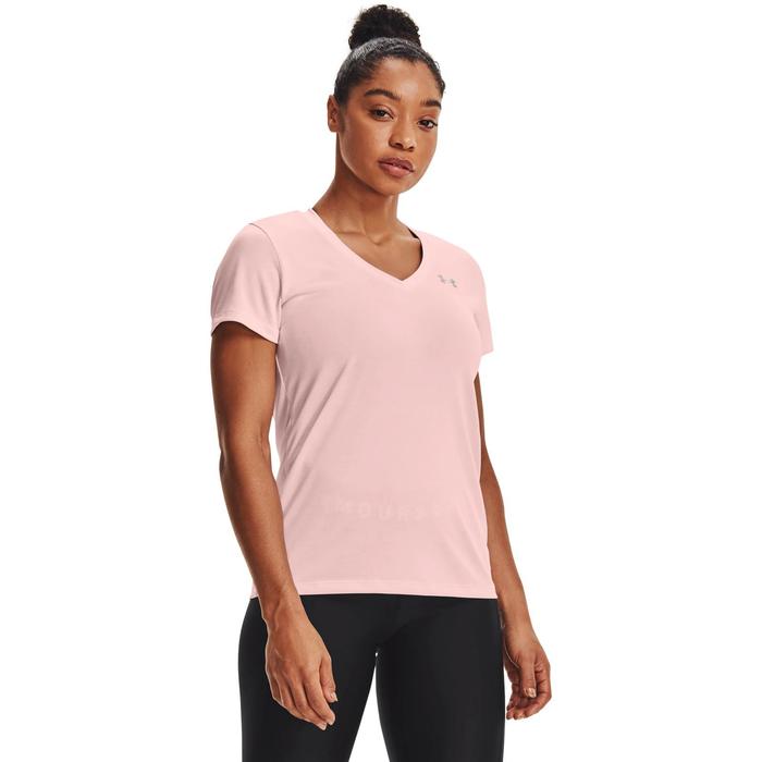 фото Футболка женская under armour tech twist v-neck ss tee, размер 46-48 (1258568-659)