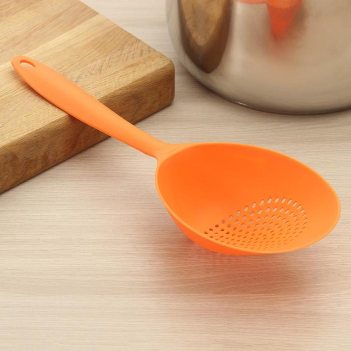 Шумовка 34х11 см, цвета МИКС