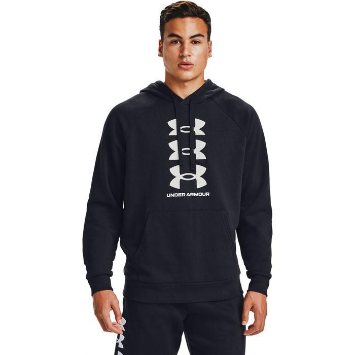 фото Худи мужское under armour rival fleece multilogo hoodie, размер 46-48 (1357094-001)