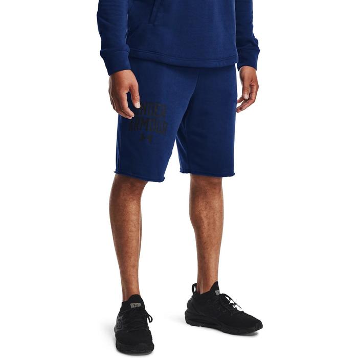 фото Шорты мужские under armour rival terry collegiate short, размер 50-52 (1361629-415)