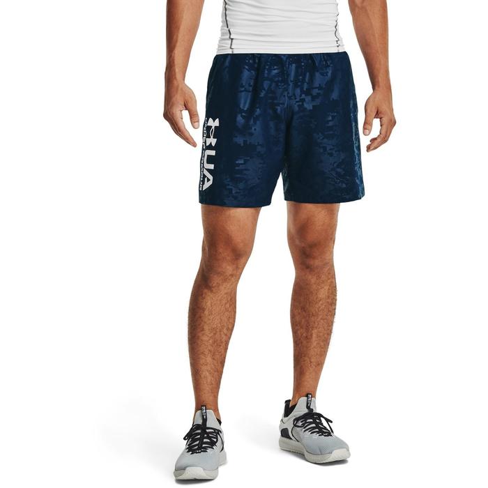 фото Шорты мужские under armour woven emboss shorts, размер 48-50 (1361432-408)