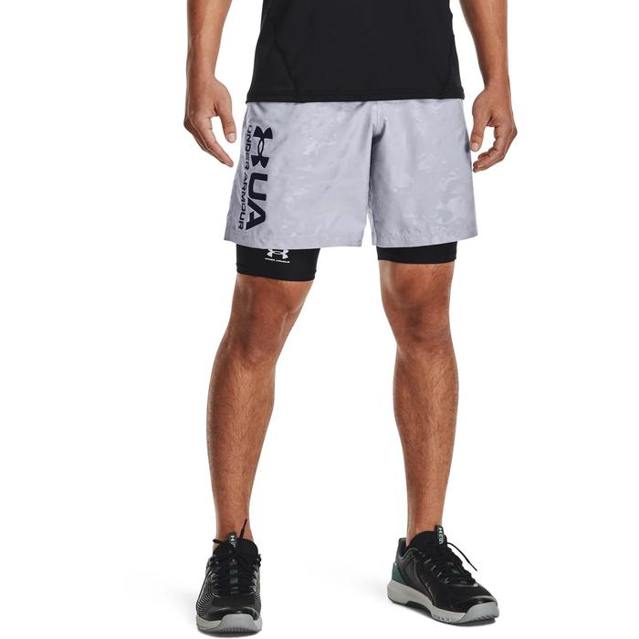 фото Шорты мужские under armour woven emboss shorts, размер 46-48 (1361432-011)